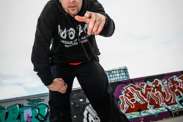 Sheffield rapper and music producer MOAN