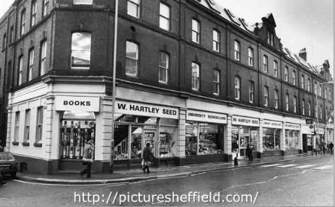 W Hartley Seed was Sheffield's big book shop. There was this branch on West Street, as well as one in Broomhill.