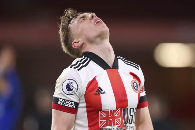 Sheffield United's Ben Osborn admits he was "sickened" by the nature of his team's defeat by Everton: Alex Livesey/Pool via AP