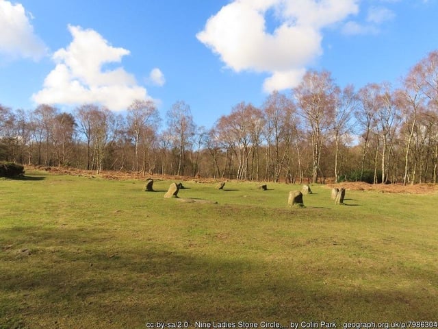 The enchanting Bronze Age stone circle located on Stanton Moor, between Matlock and Bakewell, is where druids and pagans celebrate the summer solstice.