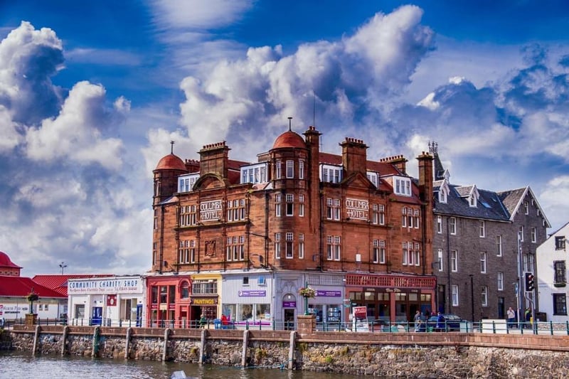 Set on a prime position on the waterfront in the pretty town of Oban, the Columba Hotel has been a fixture for over 120 years. It's a short walk from plenty of attractions, including the historic Oban Distillary and has rooms available this weekend for £264 for two people for two nights.