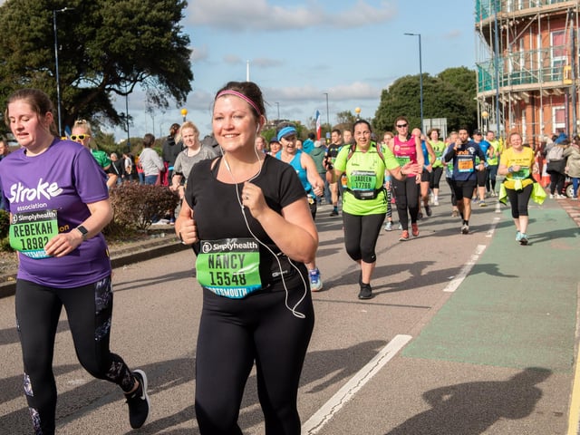 Action from the Great South Run. (201019-264)