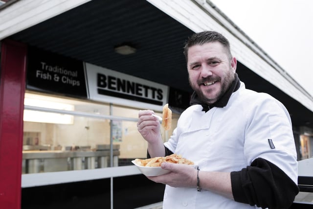 Former SSI worker Sean Bennett opened a traditional fish and chip shop on Elizabeth Way in Seaton Carew in 2018. Photograph: Stuart Boulton