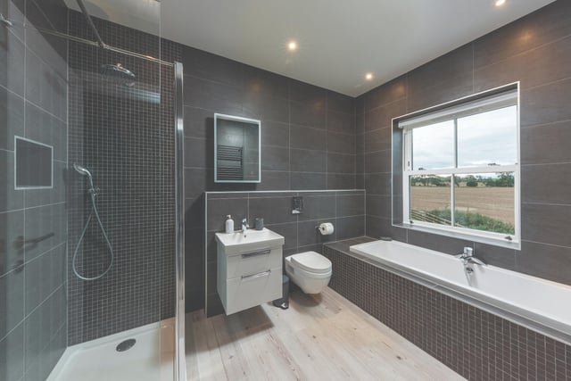 Another bathroom with separate shower.