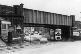Heeley Station and bridge in Sheffield, which closed in June 1968