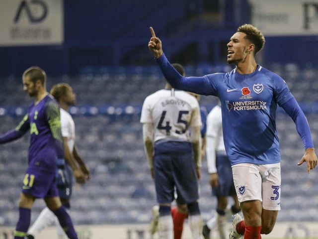 Pompey came from behind to beat Spurs' youngsters to secure top spot in Southern Group A. Phoenix Patterson gave the visitors a half-time lead, before Andre Green scored his first for the club to restore parity. Substitutes Gareth Evans and Oli Hawkins then netted, before Harvey White grabbed a late consolation for the visitors.