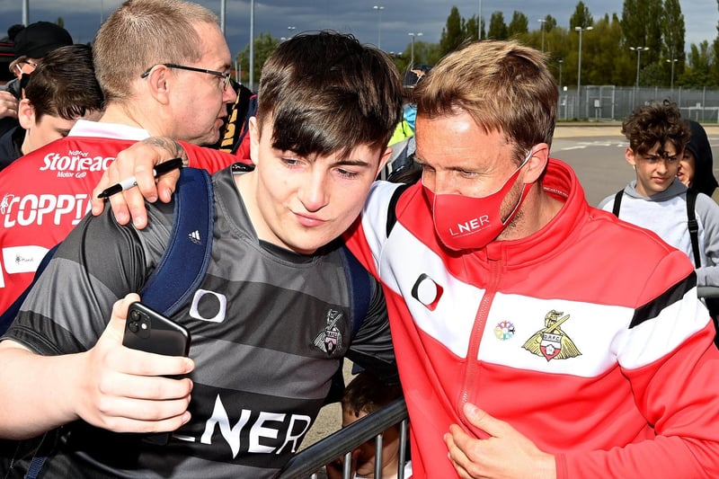 Coppinger spent more than an hour meeting fans after the game