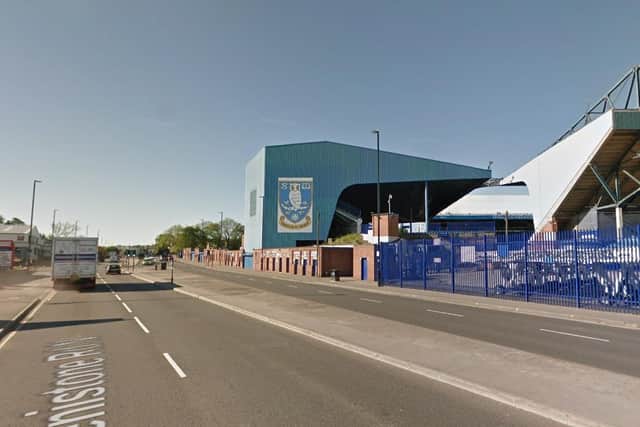 The incident happened near Hillsborough Stadium on Penistone Road.