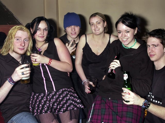 Photo of clubbers having a good time at Subversion in Club EQ, Granada Road, Southsea in 2004. Picture: (040259-0011)