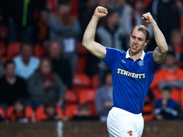 Back at Hibs who Rangers signed the Scotland international from. Featured over 50 times during the 2010/2011 season.