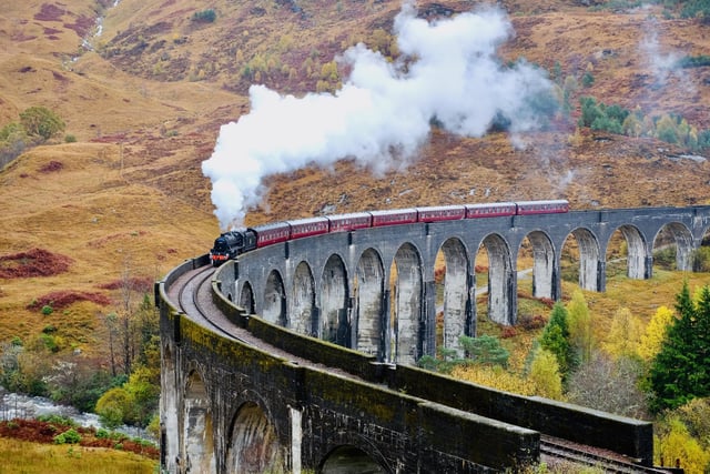 Glenfinnan viaduct and the Jacobite