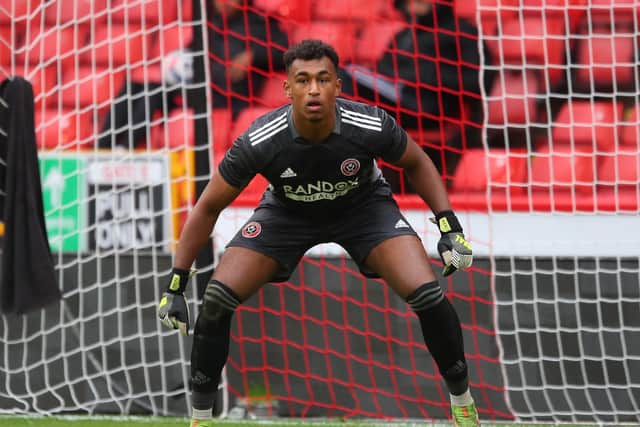 Sheffield United youngster Jordan Amissah will provide cover for Wes Foderingham: Simon Bellis / Sportimage