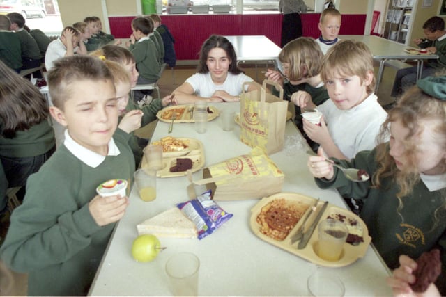 Broadway Junior School Meals Week got our photographer's attention in April 1998. Are you pictured?