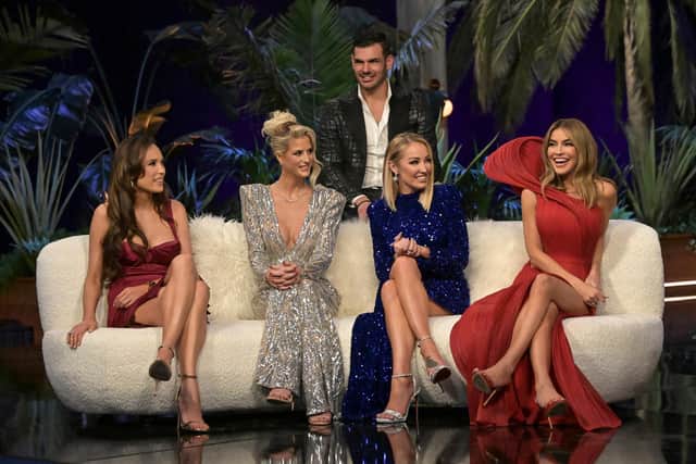 The Selling Sunset cast during the season five reunion special.