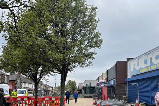 Works are underway on Wombwell High Street