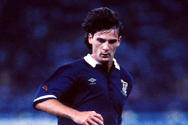 The future Scotland boss played in the 2-1 victory over Sweden - the only match Scotland won in their group, which also featured Brazil and Costa Rica.