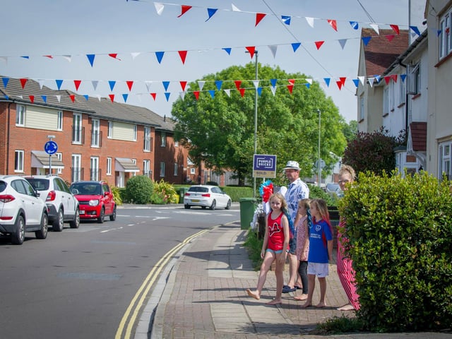 Residents of Peronne Road, Portsmouth, celebrate VE Day 75.