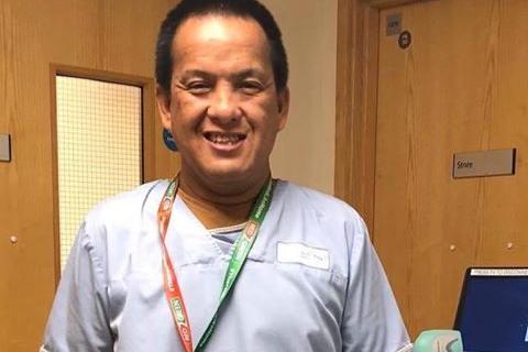 Maddie Junia says: "That is a picture of my dad who has worked 18 years for the NHS. He works very hard for our family and with corona virus he has went above and beyond his duties to help others. He is a staff nurse at Sunderland Royal Hospital."