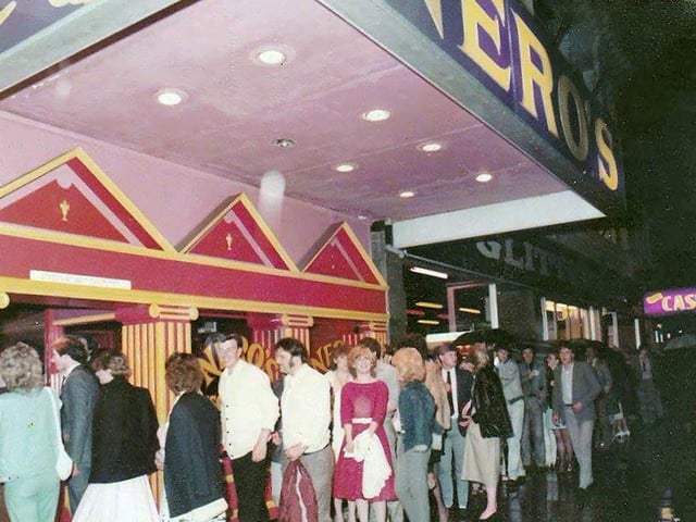 At number four, Nero's. You told us you loved this club in the 1970s. Like many of its counterparts, it was located in South Parade, Southsea. Pictured is one of the club's queues in the 1970s.