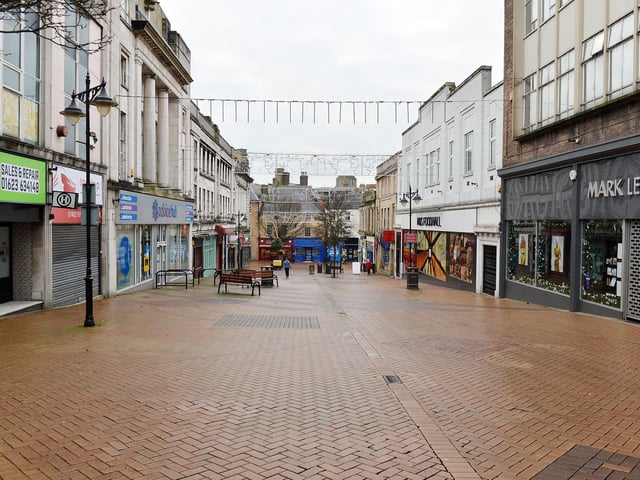 Lockdown means the usually-busy Regent Street was extremely quiet.