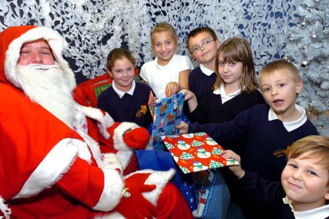 Santa visits Intake Primary School in 2006.