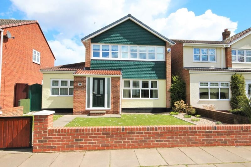 The detached home boasts a large side extension and is on the market for £225,000.