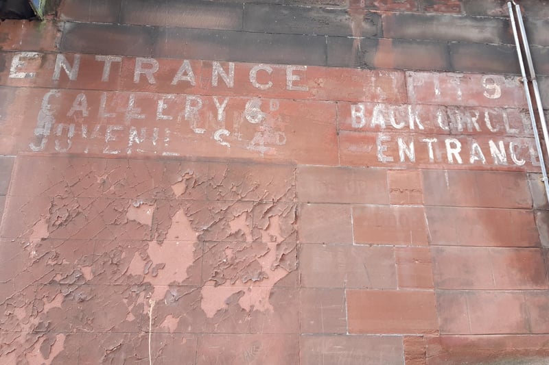 Ghost signs in Redburn Wynd still direct patrons to the screens inside the former cinema