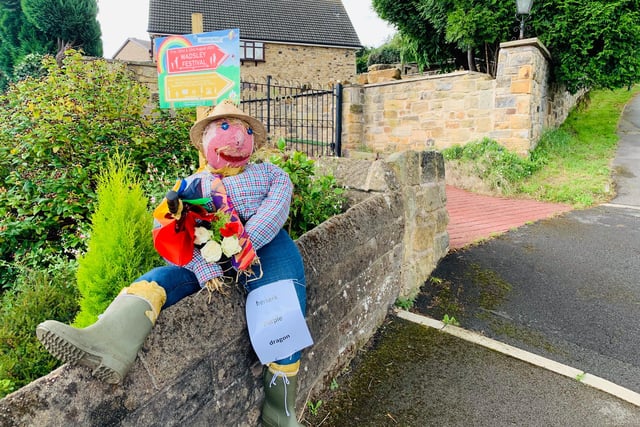 Lots of locals got involved making scarecrows for this year's Wadsley Festival