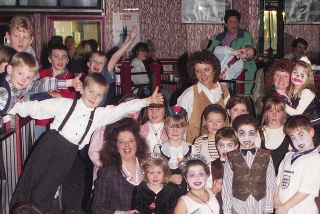 There were lots of happy children at the 1995 Chipper Club Christmas party. Were you there?