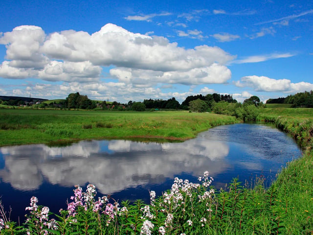 The Allan Water , between Dunblane and Kinbuck, loved by many including Robert Louis Stevenson

