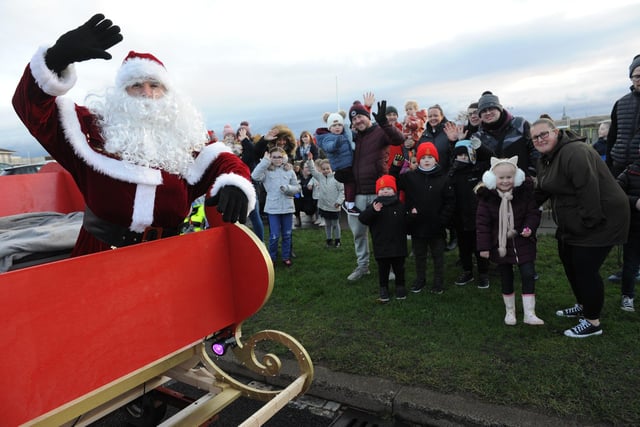 Youngsters greeted Santa and his sleigh at Seaton Carew's Hornby Park, at the start of Hartlepool Round Table's Santa Tour.