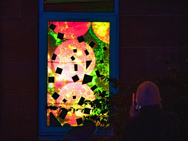 The streets of Battlefield, Glasgow, transformed into a magical outdoor gallery