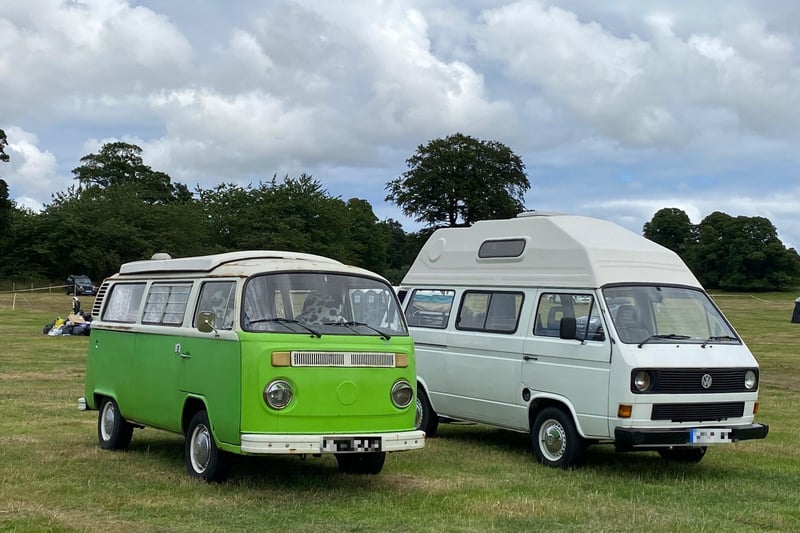 Hundreds of VW camper vans landed in Alnwick Castle Pastures for Mighty Dub Fest this weekend (Friday, July 30, to Sunday, August 1).