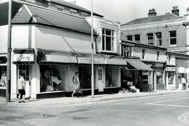 The Joy fashion store, Division Street, Sheffield, pictured in April1986
