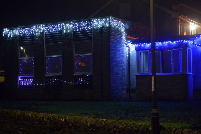 A festive tribute to the NHS in Tideswell
