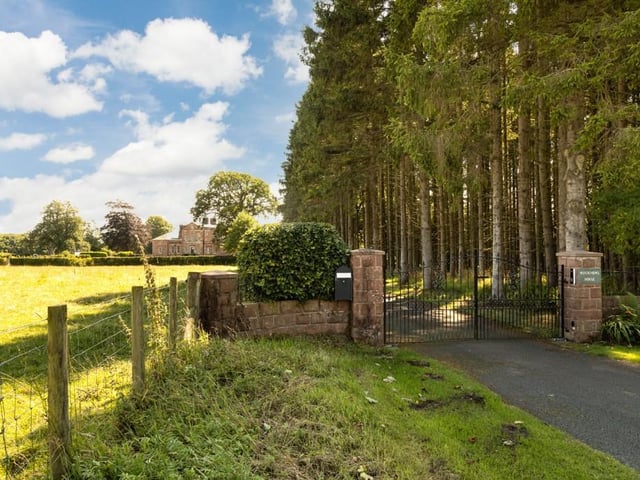 Gated entrance.