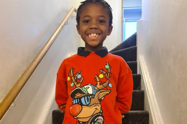Isaac Palmer, six, missed four days of school - including Christmas jumper day - after his mother received confusing and contradicting advice on Covid-19