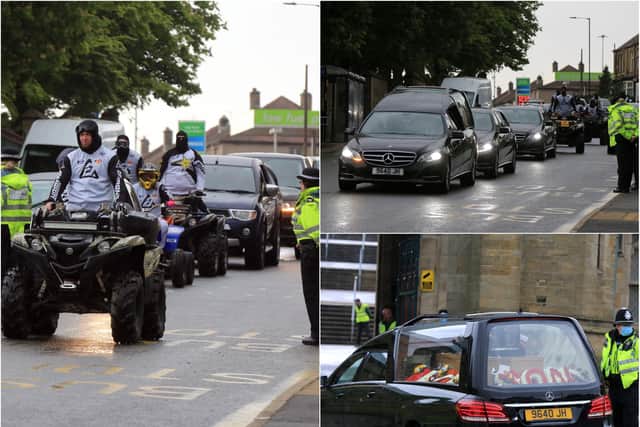 Friends and relatives of murder victim Danny Irons said their final farewells to him today