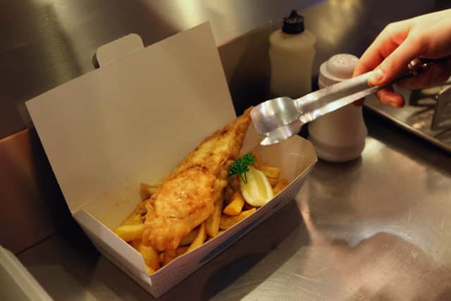Sheffield's 'perfect' fish and chips meal has been revealed - and it includes scraps. File photo by Oli Scarff/Getty Images