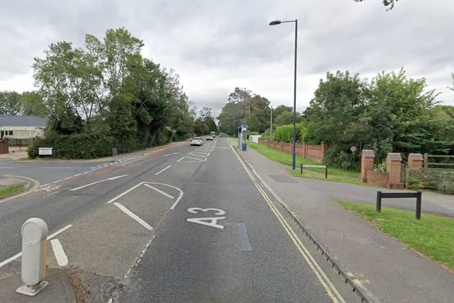 Cowplain East had 681.4 Covid-19 cases per 100,000 people in the latest week, a rise of 79.2 per cent from the week before. Picture: Google Street View.