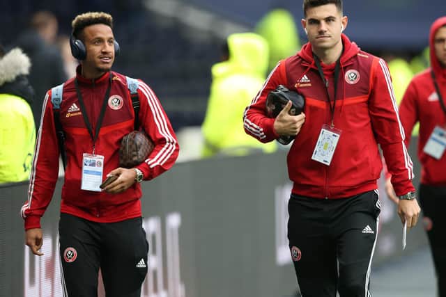 Callum Robinson and John Egan are teammates at international level, after previously playing together for Sheffield United: James Wilson/Sportimage