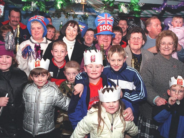 Residents from Sycamore Grove, Cantley, Doncaster at their Millennium street party.