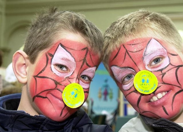 Stephen and Adam Robinson aged eight and ten from Intake in 2003.