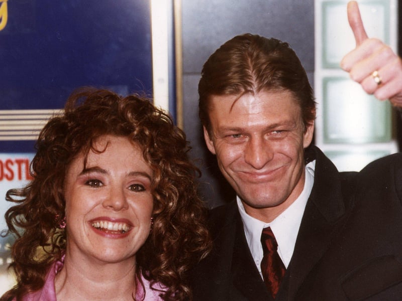 Sean Bean with his then wife Melanie Hill at the world premiere of the film When Saturday Comes at Meadowhall