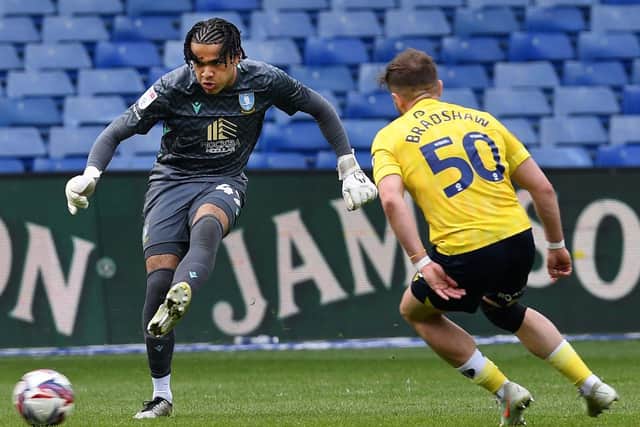 PASS MASTER: Sheffield Wednesday goalkeeper Pierce Charles is seen as a major prospect both at S6 and further afield (Image: Steve Ellis)