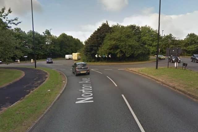 A boy was critically injured in a collision with a car in Sheffield yesterday