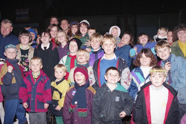 The Seaham fireworks show in November 1994. Were you pictured in the crowds?