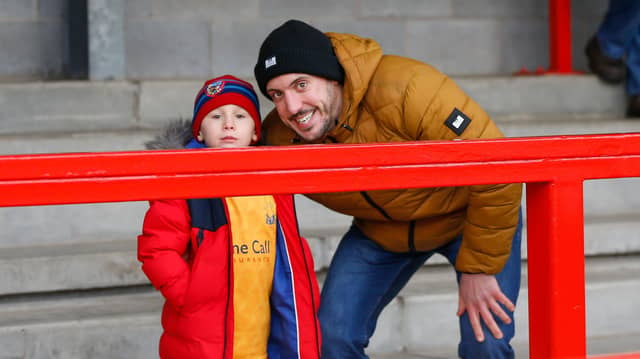 Mansfield Town fans at Crawley Town FC.