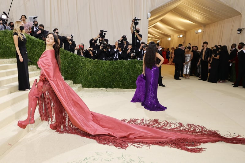 Rosalia attends The 2021 Met Gala Celebrating In America: A Lexicon Of Fashion at Metropolitan Museum of Art on September 13, 2021 in New York City. (Photo by Mike Coppola/Getty Images)