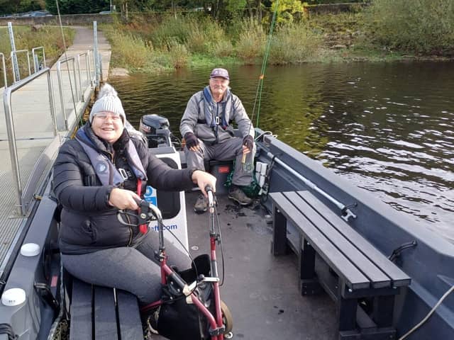 St Luke's patients enjoyed a day on the water at Ladybower